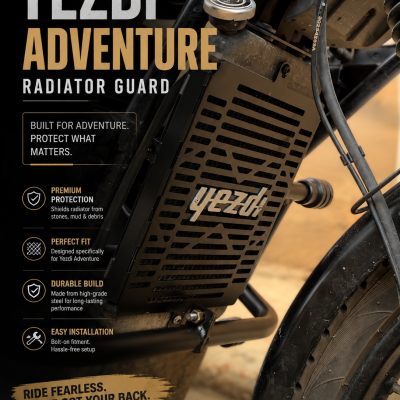 Yezdi Adventure Radiator Guard