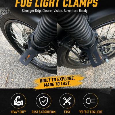 Yezdi Adventure fog light clamps