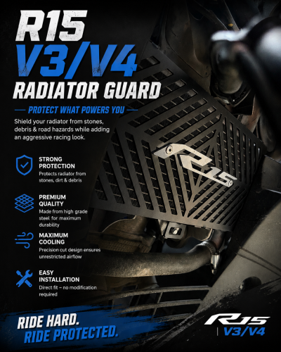 R15 V3 / V4 Radiator guard 3 way lock