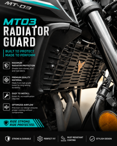 MT03 RADIATOR GUARD