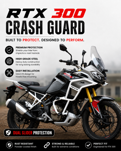 TVS Apache RTX 300 Full Frame Crash Guard