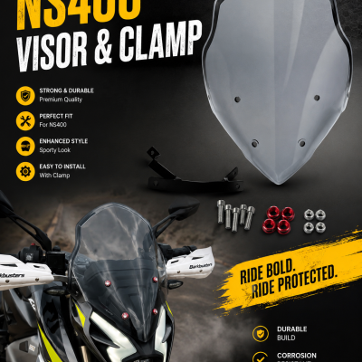 NS400 VISOR & CLAMP
