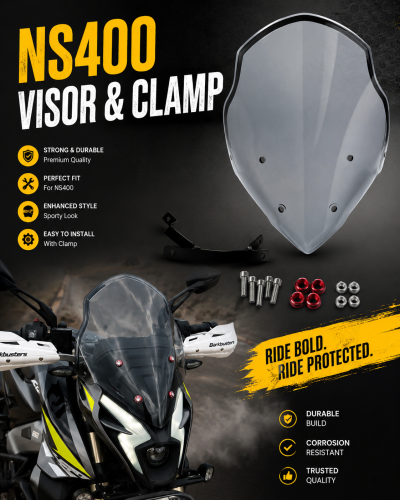 NS400 VISOR & CLAMP