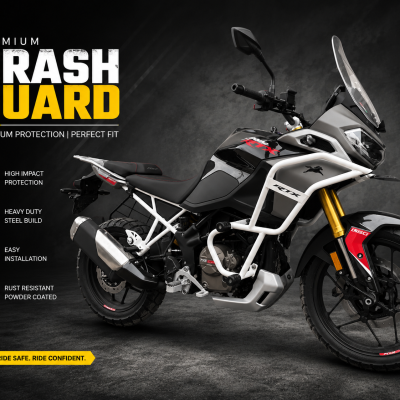 TVS Apache RTX 300 Full Frame Crash Guard