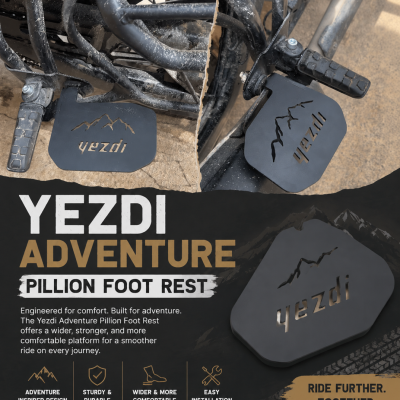 YEZDI Adventure pillion foot rest