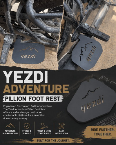 YEZDI Adventure pillion foot rest