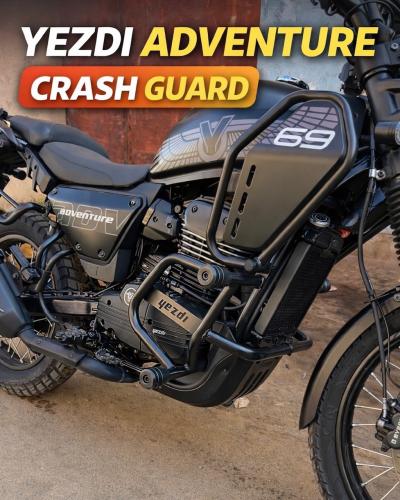 Yezdi Adventure crash guard