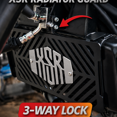 xsr 155  , 3 way lock radiator guard